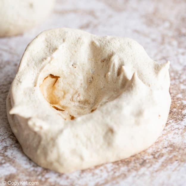 baked pecan cracker meringue nest