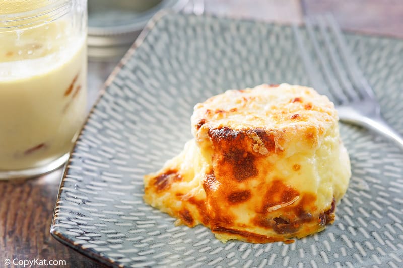 homemade Starbucks sous vide egg bites and a fork on a plate