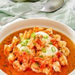a bowl of New Orleans shrimp and grits