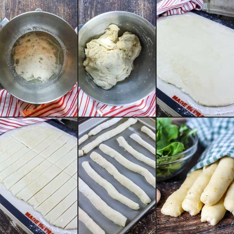 Making copycat Olive Garden breadsticks.