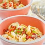 two bowls of homemade Olive Garden tortellini al forno