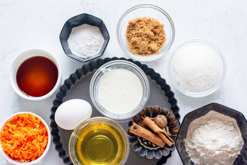carrot cake cupcakes ingredients