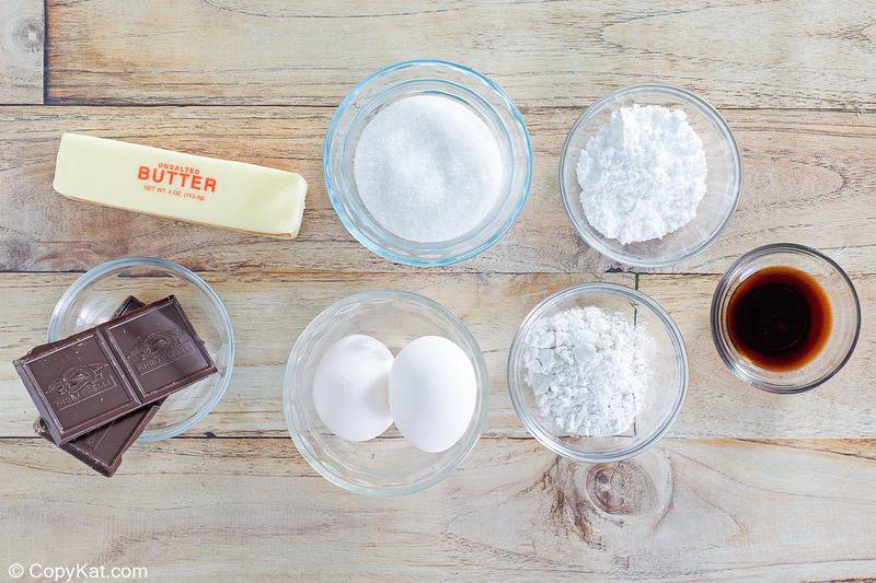 chocolate melting cake ingredients