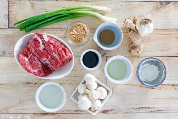 Pei Wei Mongolian Beef ingredients