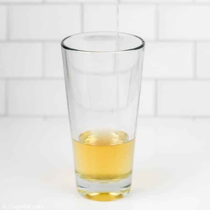 white wine in a cocktail shaker