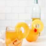 two glasses of pineapple white wine sangria
