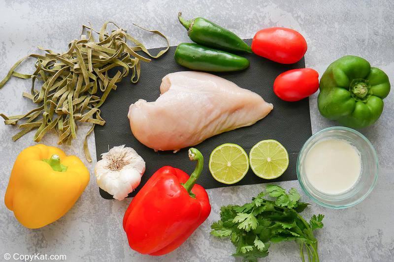 California Pizza Kitchen Chicken Tequila Fettuccine ingredients