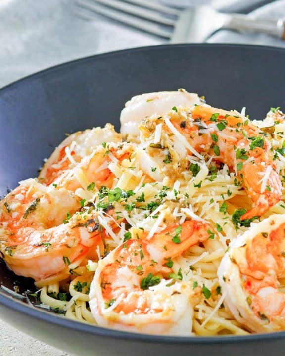 homemade Olive Garden Shrimp Christopher in a bowl
