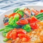 homemade Olive Garden Venetian Apricot Chicken on a plate