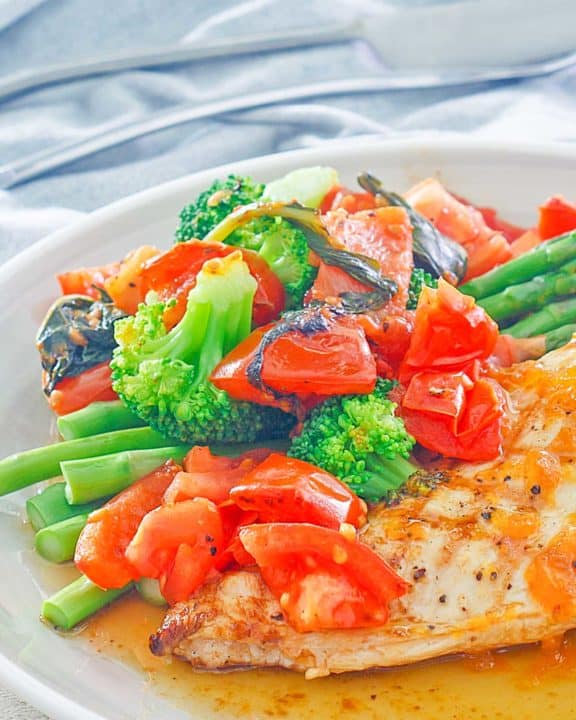 homemade Olive Garden Venetian Apricot Chicken on a plate
