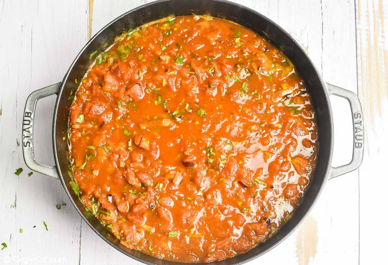 bacon and tomato sauce for huevos rancheros