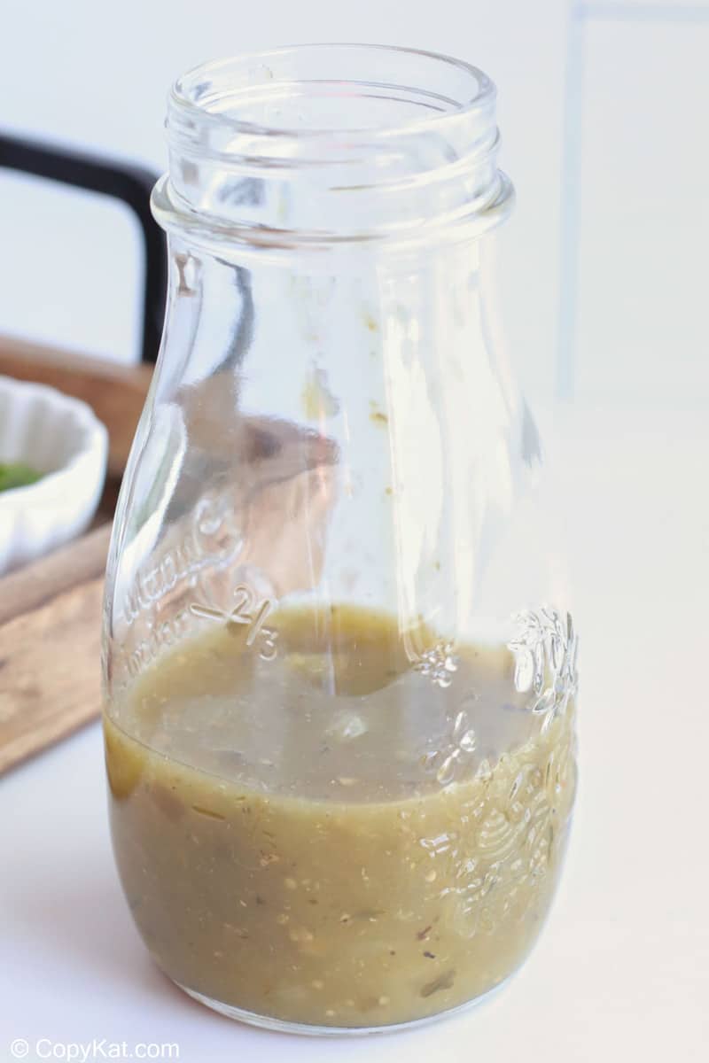 salsa verde in a jar