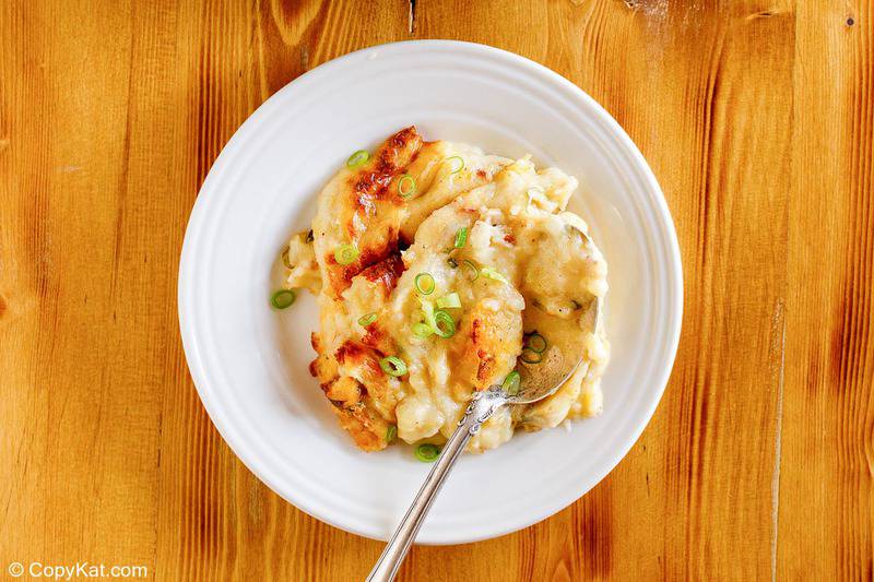 baked potato casserole on a plate