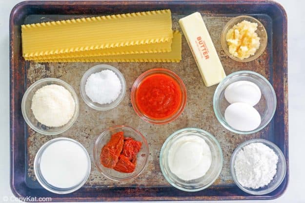 Olive Garden 5 Cheese Lasagna ingredients