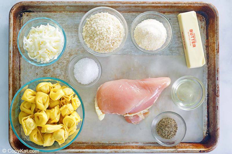 Olive Garden Asiago Tortelloni Alfredo with grilled chicken ingredients
