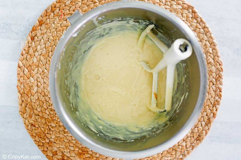 key lime pie filling in a mixing bowl