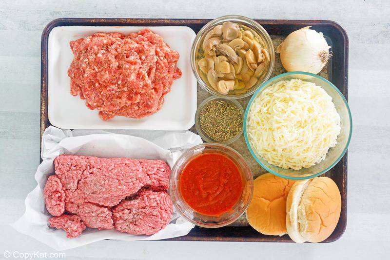 pizza burgers ingredients