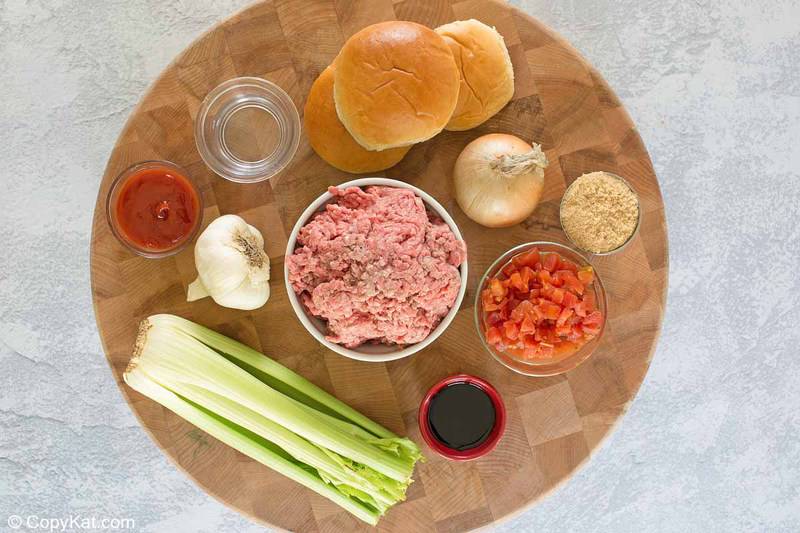 ingredients to make sloppy joes