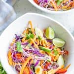 two bowls of Thai noodle Salad