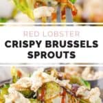 Brussels sprouts with a soy-ginger glaze and crispy onions