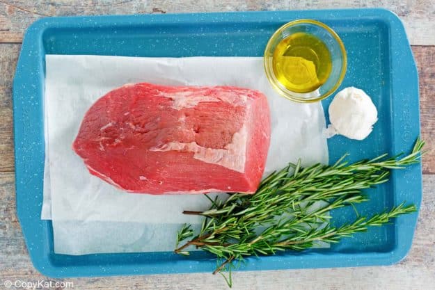 eye of round roast, olive oil, garlic, fresh rosemary