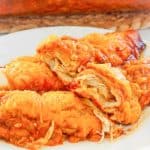 sour cream chicken enchiladas on a plate