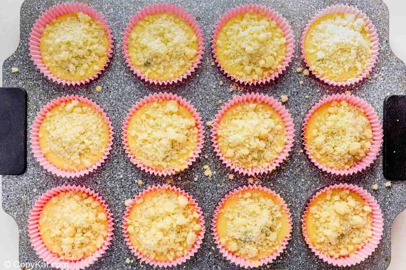 homemade Starbucks blueberry muffins before baking