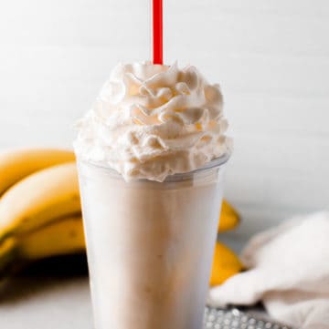 homemade Fatburger banana milkshake