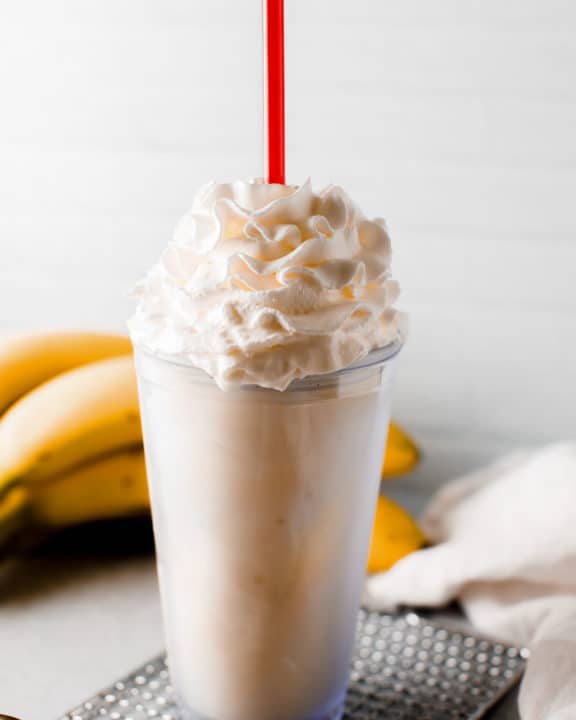homemade Fatburger banana milkshake