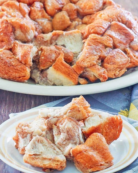 monkey bread on plates