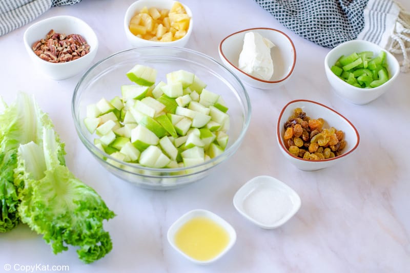 Waldorf salad ingredients
