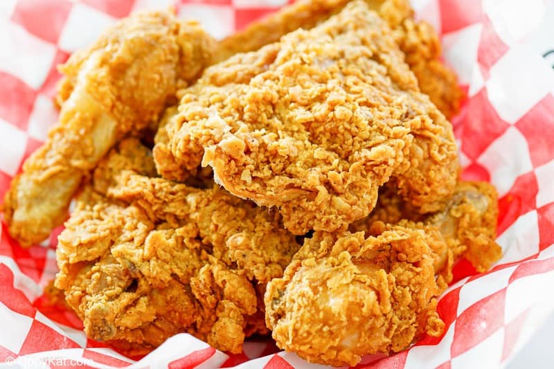 pieces of homemade KFC fried chicken