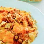 taco casserole on a plate