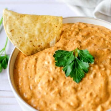 a bowl of taco dip