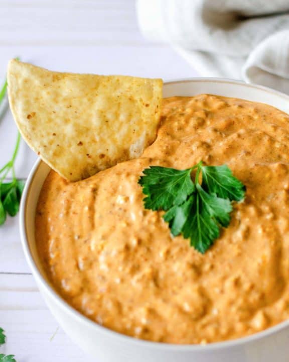 a bowl of taco dip