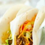 a taco bell soft taco