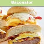 a breakfast sandwich like Wendy's Baconator