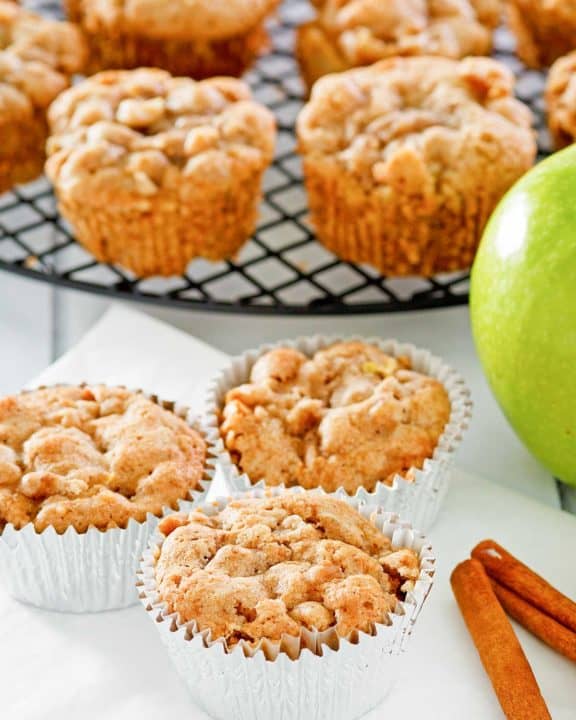 apple muffins and cinnamon sticks