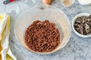brownie cocoa mixture in a bowl