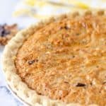 Toll House pie and a kitchen towel