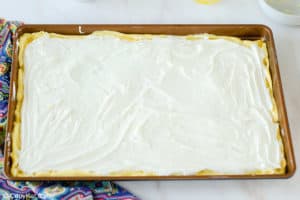 gooey butter cake before baking.