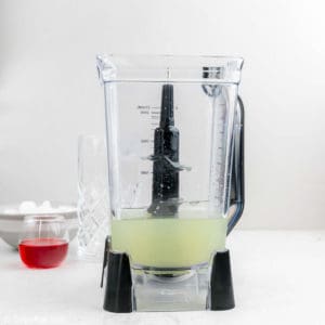 lemonade in a blender.
