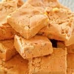 buttermilk fudge on a plate.