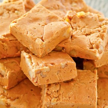 buttermilk fudge on a plate.