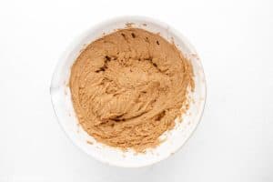 hot buttered rum batter in a bowl.