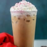 homemade Starbucks iced toasted white chocolate mocha.