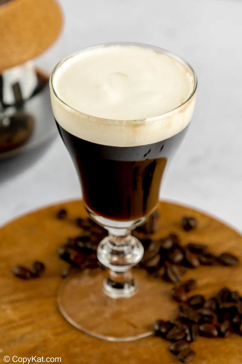 A classic Irish coffee drink.