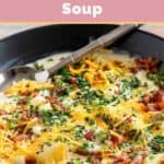 a bowl of homemade O'Charley's loaded potato soup.