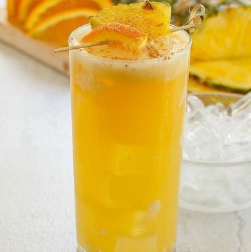 homemade Soggy Dollar Bar Painkiller drink.
