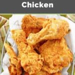 copycat Cracker Barrel southern fried chicken in a basket.